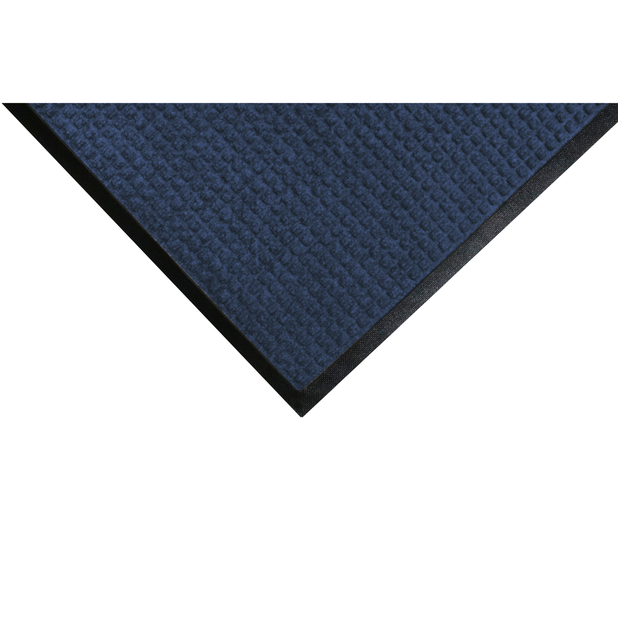 M+A Matting WaterHog Squares Classic Scraper/Wiper Safety Mat, 2' x 3' Navy, 3/8" Thickness, Universal Cleat, Model # 2006123070